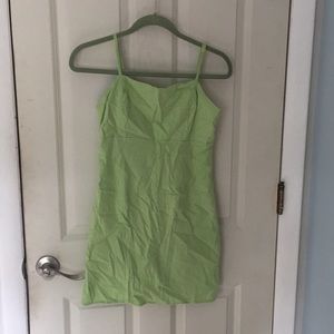 light green mini dress